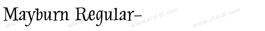 Mayburn Regular字体转换